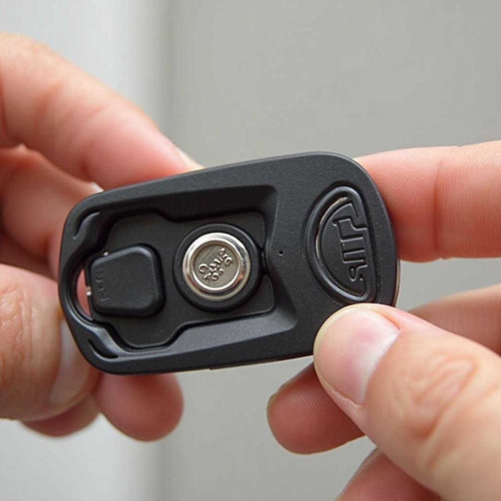 Correct Placement of the Battery Inside the Key Fob