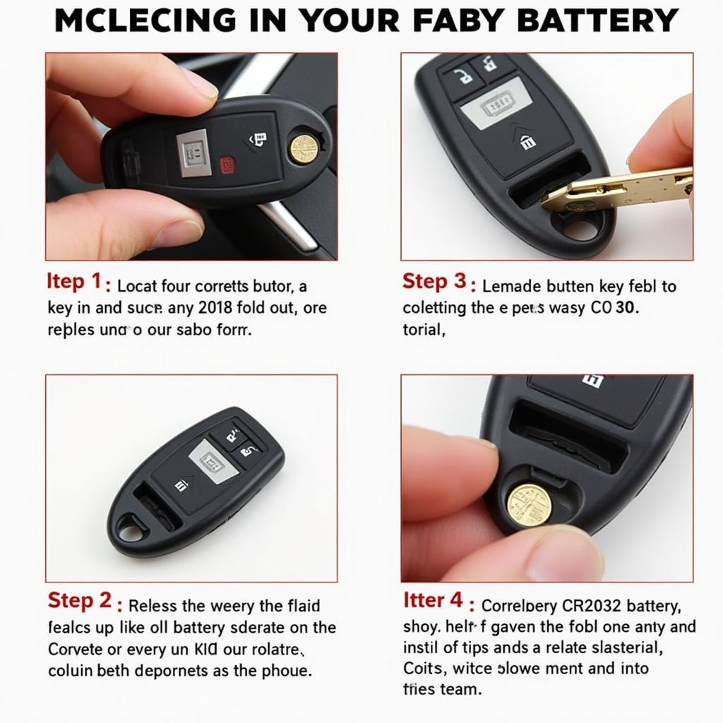 2018 Corvette Key Fob Battery Replacement Steps