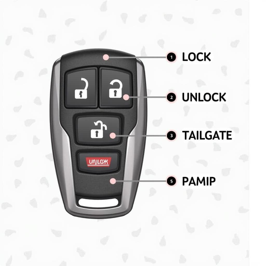 2018 Ford F150 Key Fob Functions Diagram