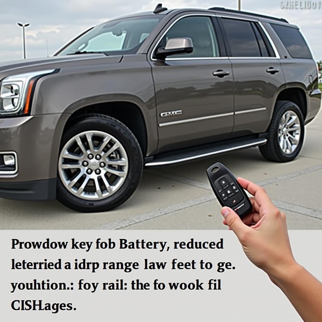 2018 GMC Yukon Key Fob Reduced Range Due to Low Battery