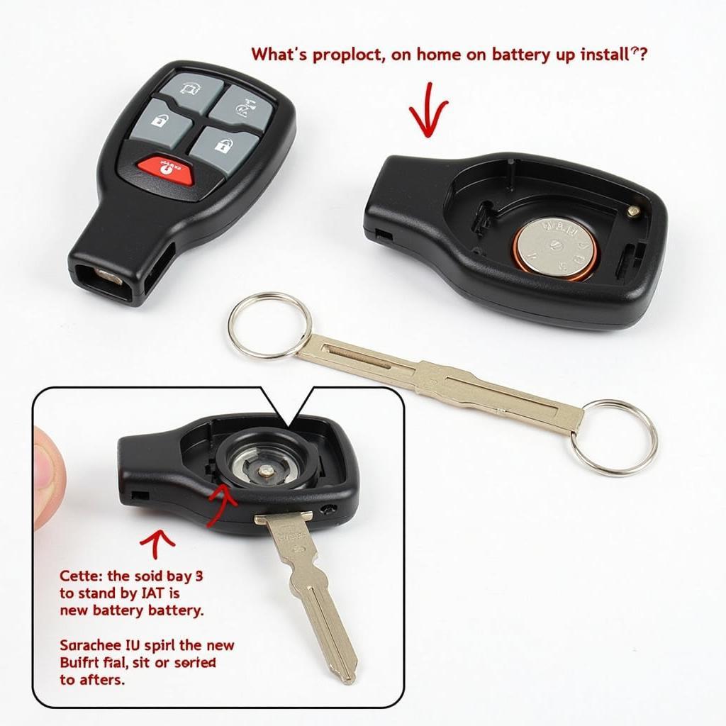 Opened 2018 Honda Accord Key Fob with New CR2032 Battery