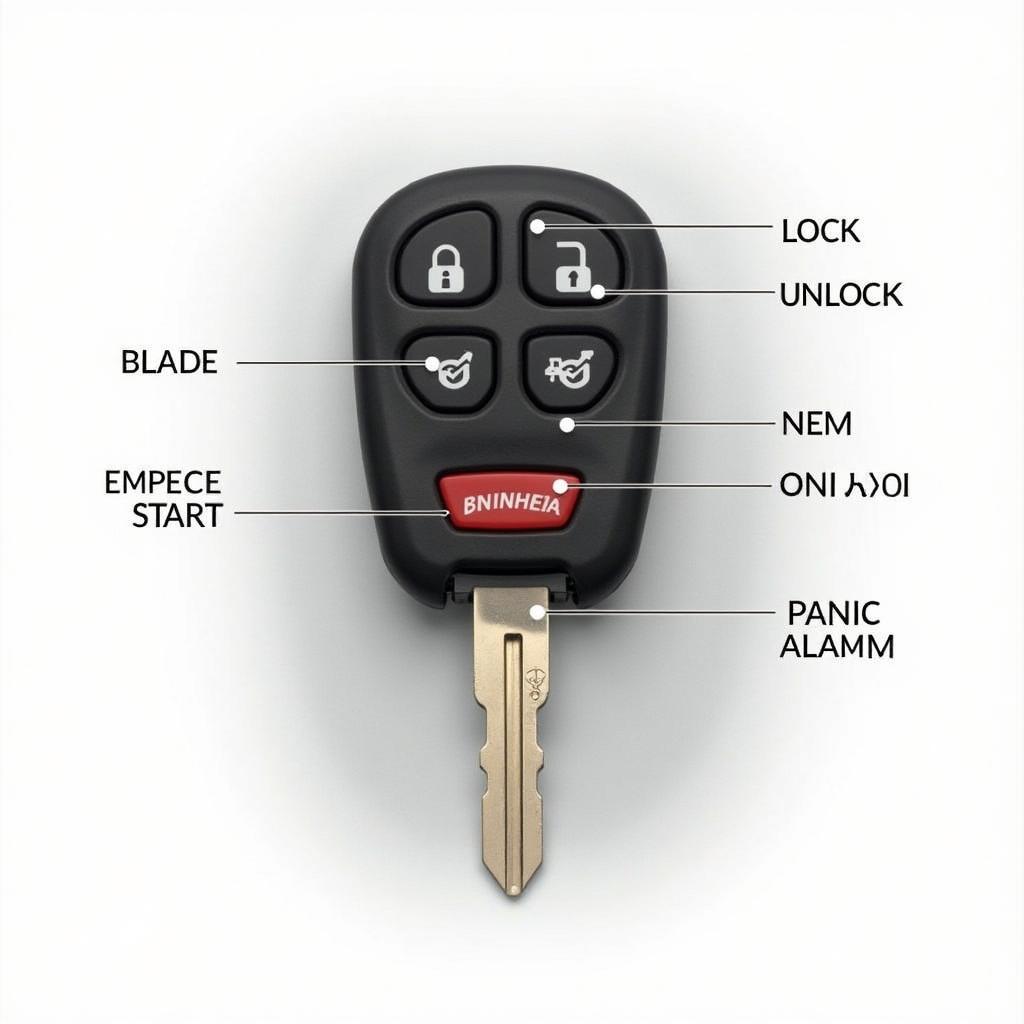 2018 Honda Key Fob Functions: Lock, Unlock, Remote Start, Panic Alarm