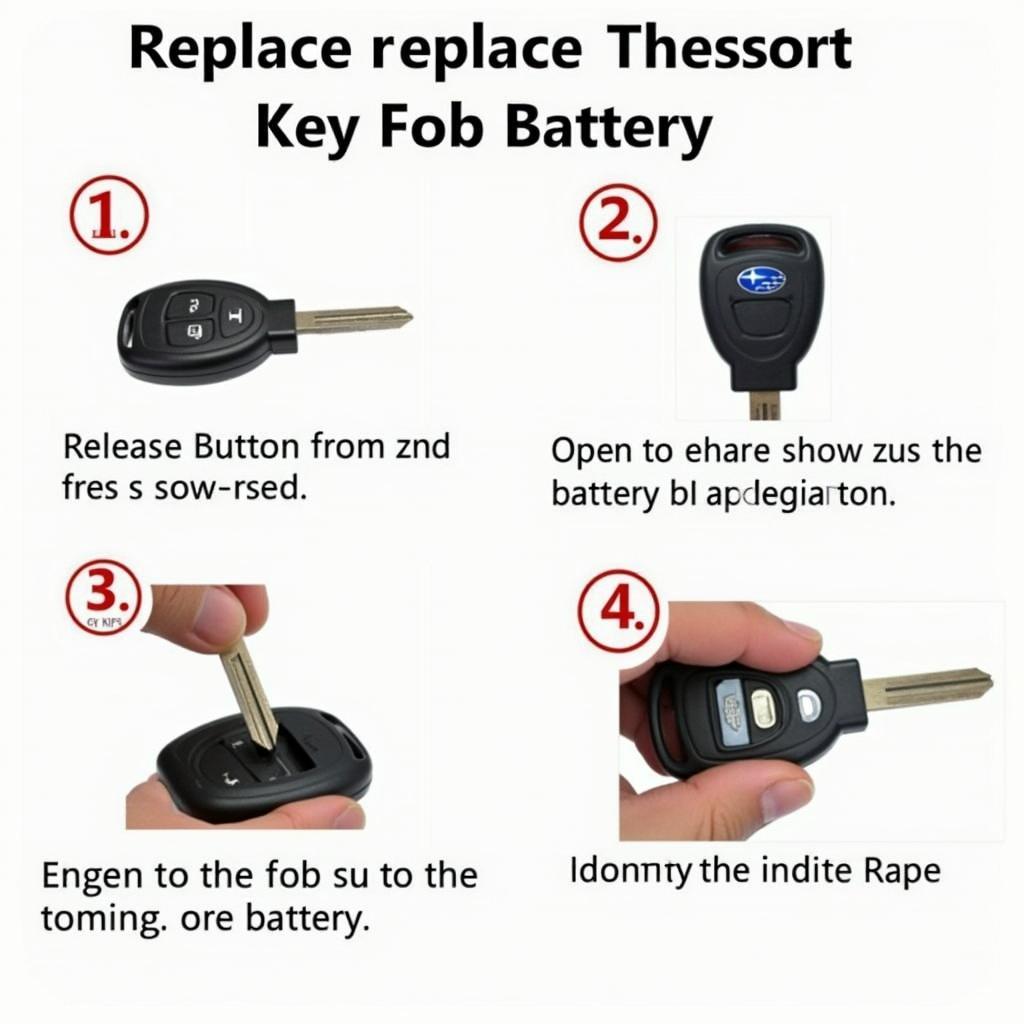 2018 Subaru Key Fob Battery Replacement Steps