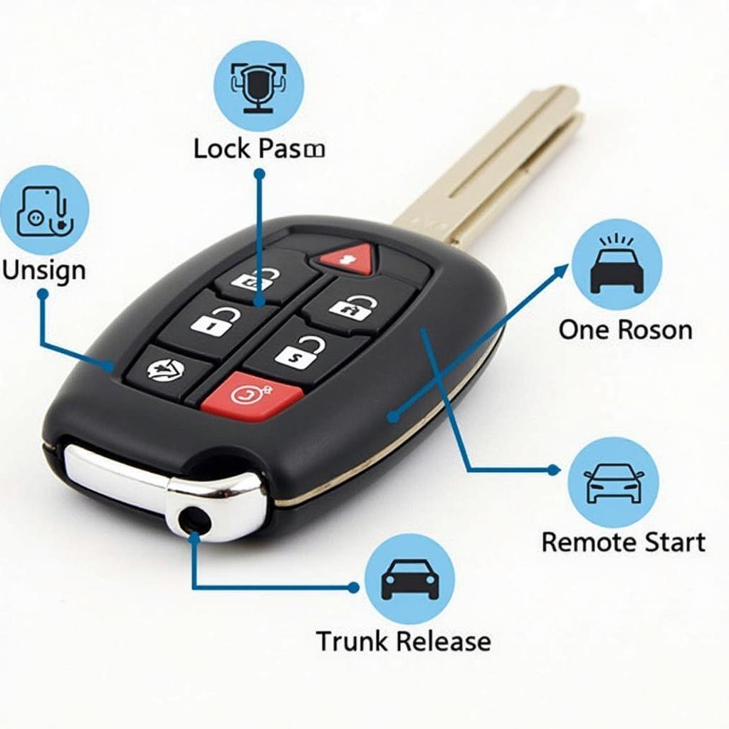 2018 Subaru Key Fob Functions: Lock, Unlock, Panic, Remote Start, Trunk Release