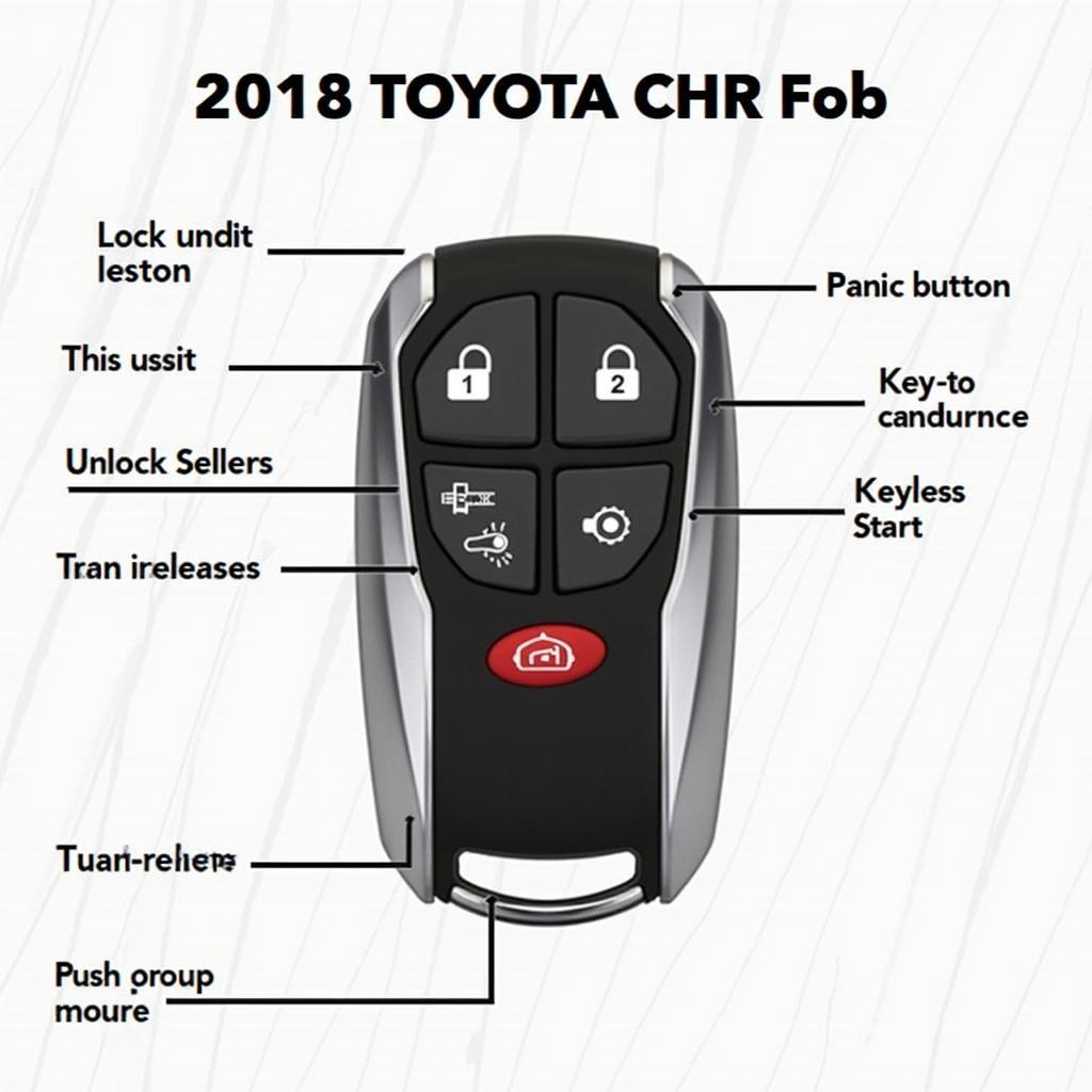 2018 Toyota CHR Key Fob Functions