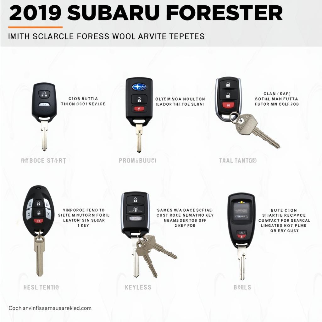 Different Types of 2019 Subaru Forester Key Fobs and Their Functions