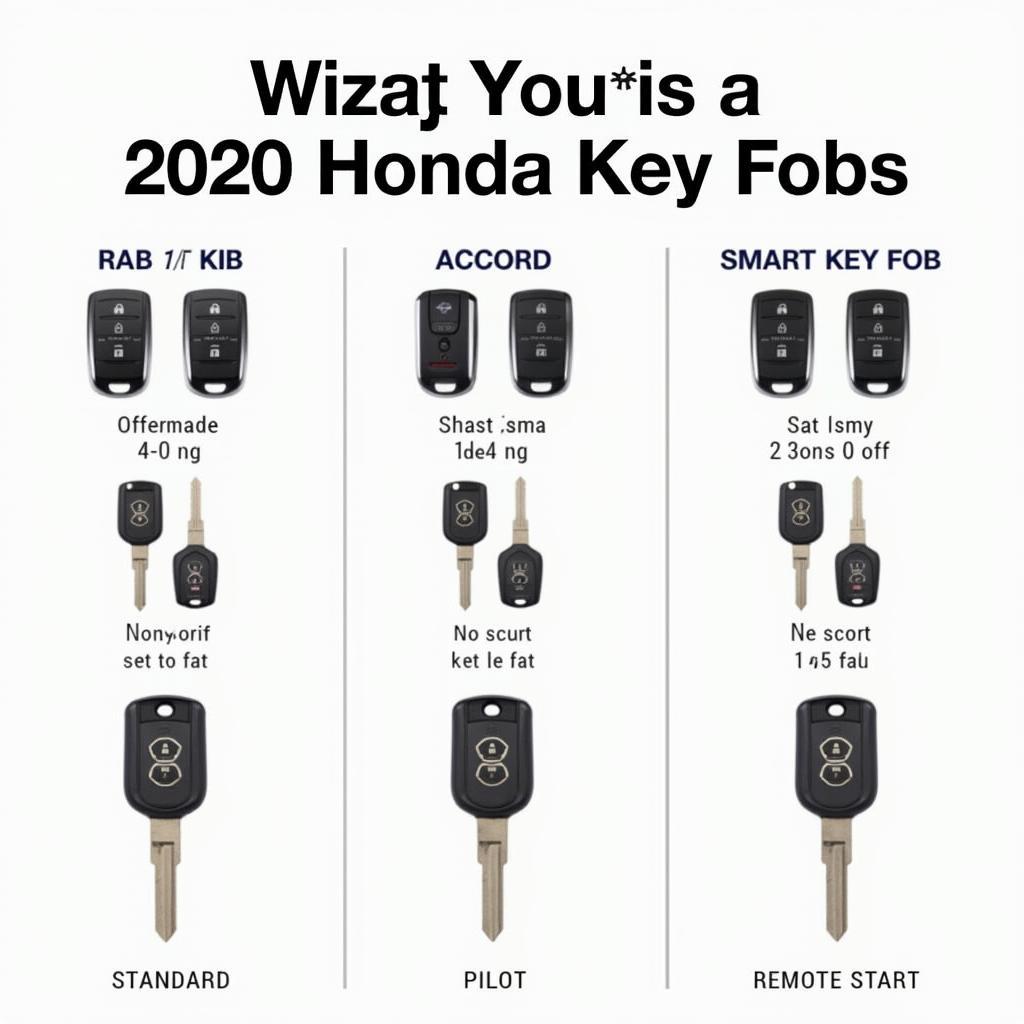 Different 2020 Honda Key Fob Types