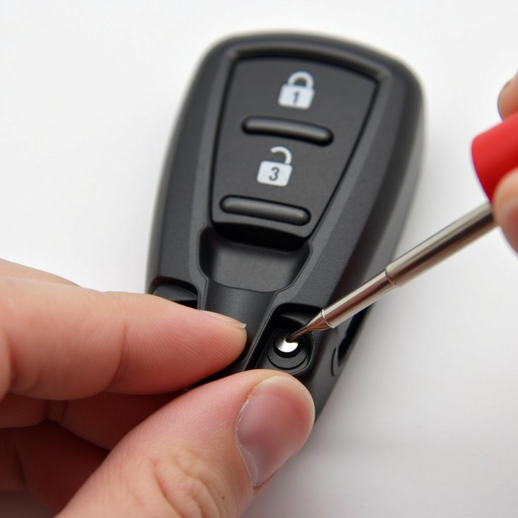 Opening the 2020 Jeep Compass Key Fob