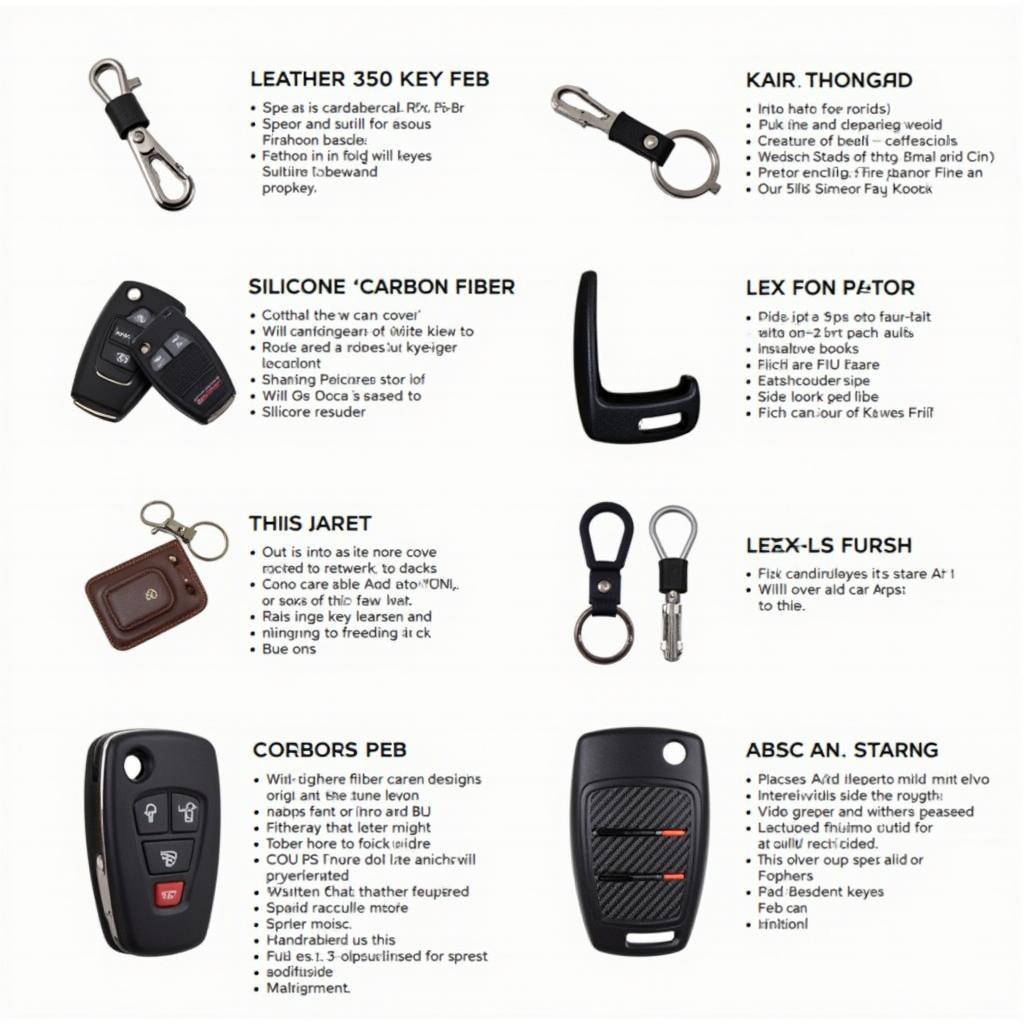 Different Types of 2020 Lexus RX 350 Key Fob Covers