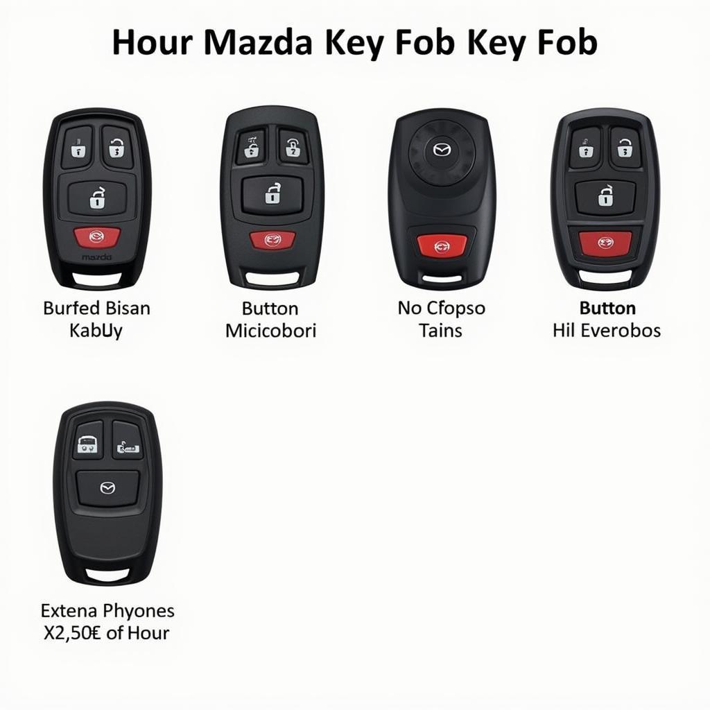 Different 2020 Mazda Key Fob Types