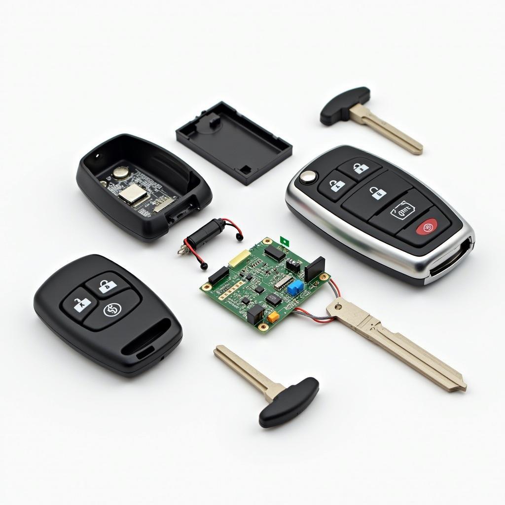 2020 Toyota RAV4 Key Fob Components Diagram