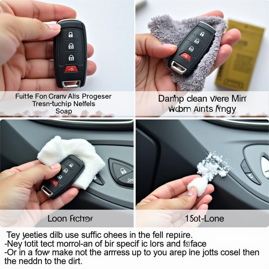 Cleaning a 2020 VW Jetta Key Fob Cover