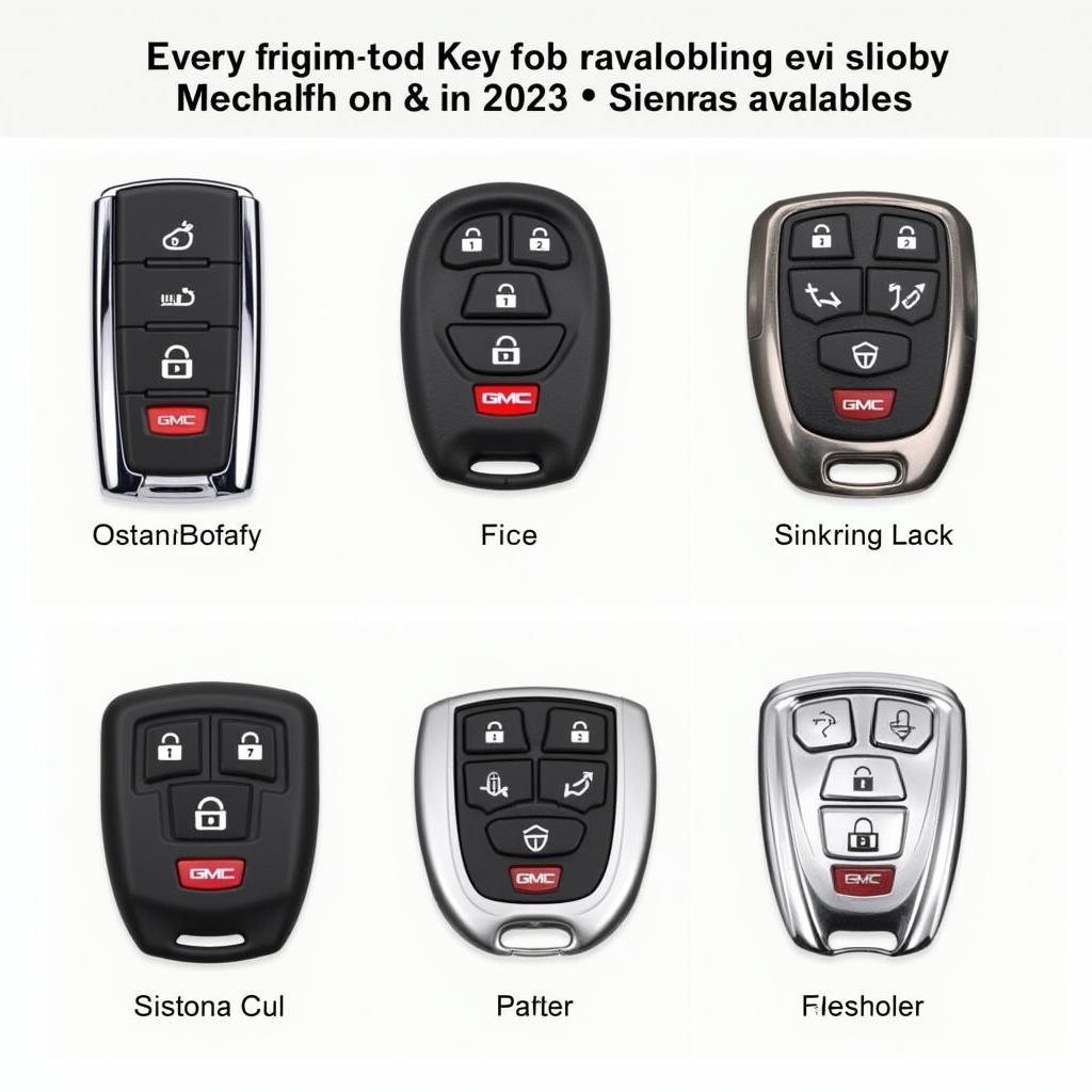 Different Types of 2022 GMC Sierra Key Fobs