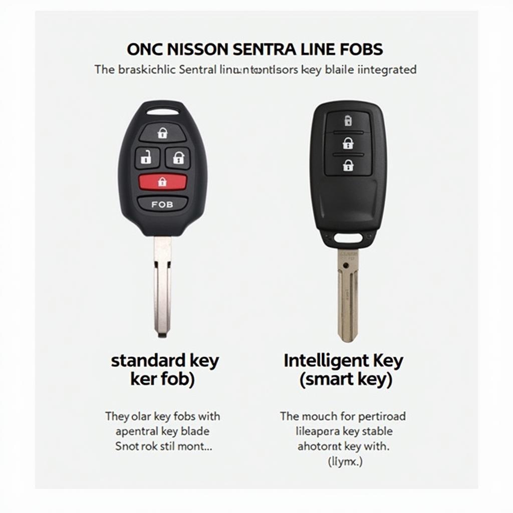 2022 Nissan Sentra Key Fob Types: Standard and Intelligent Key