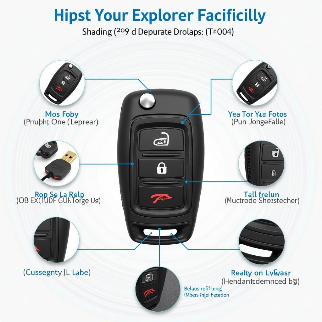 2024 Ford Explorer Replacement Key Fob