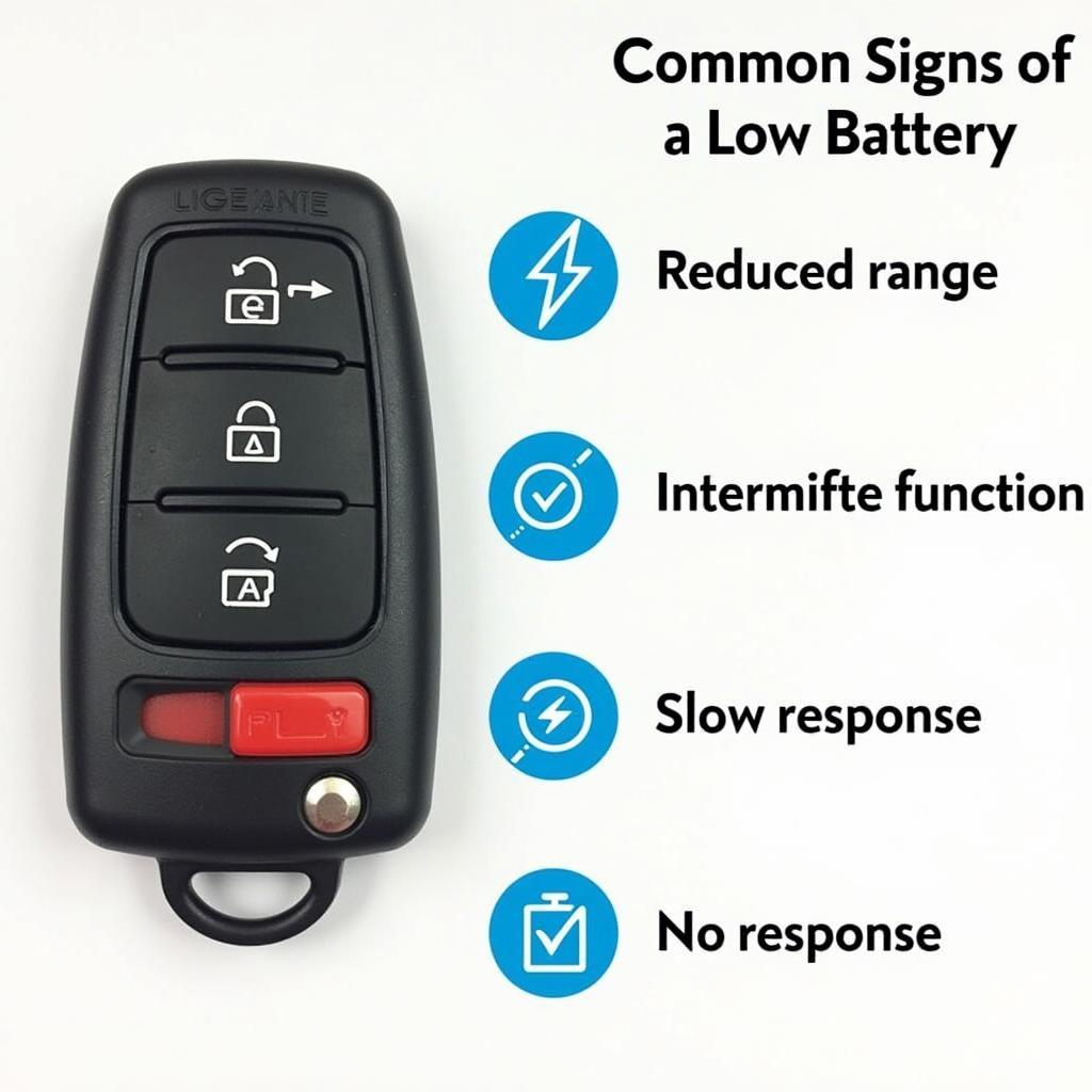 Audi A4 B6 Key Fob Low Battery Signs