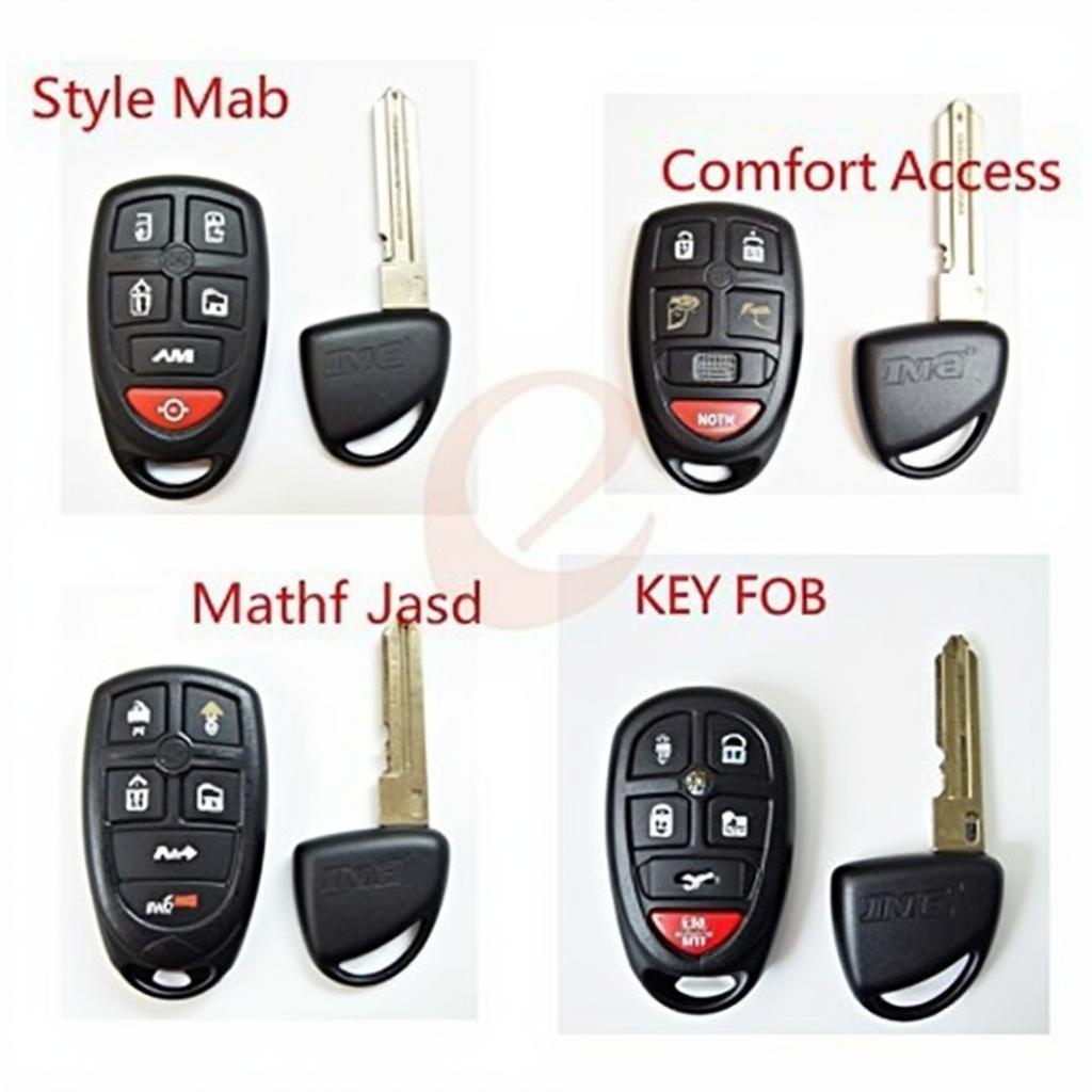 BMW 1 Series 2012 Key Fob Types