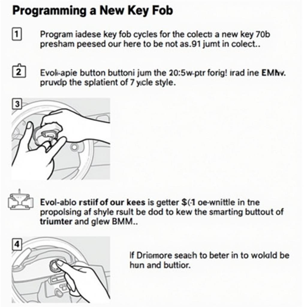 BMW 2007 335i Key Fob Programming Steps