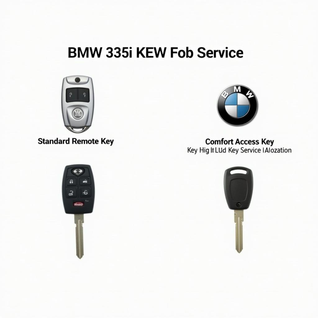 Different BMW 2007 335i Key Fob Types