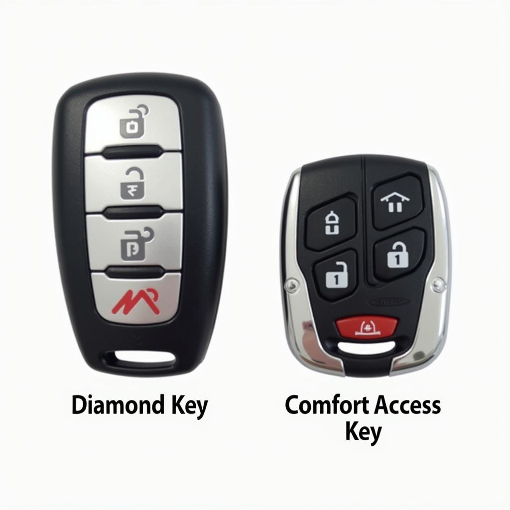 BMW 3 Series Key Fob Types - Diamond and Comfort Access