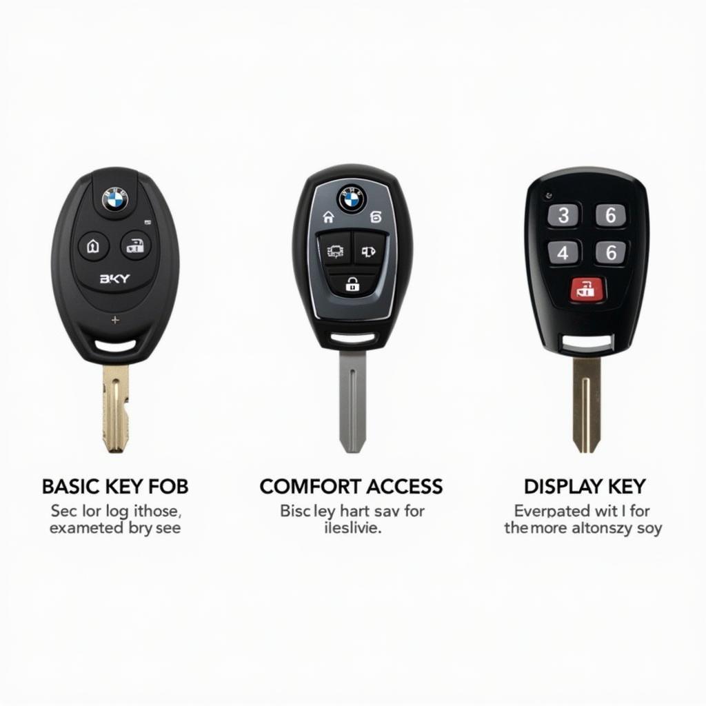 BMW 4 Series Key Fob Types