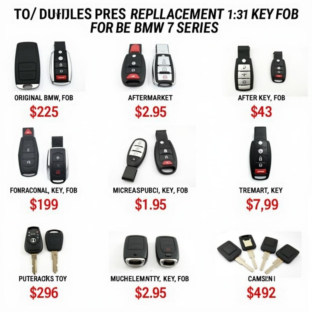 BMW 7 Series Key Fob Replacement Options