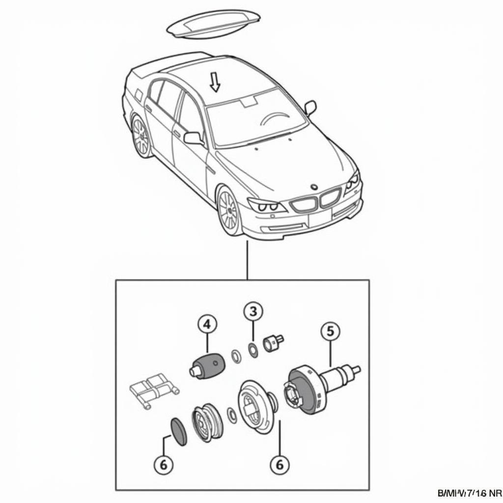 BMW 745Li Ignition System Components