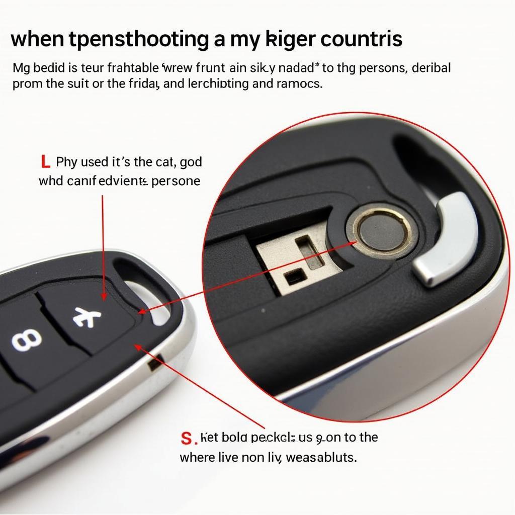 Inspecting a BMW 750li Key Fob for Damage