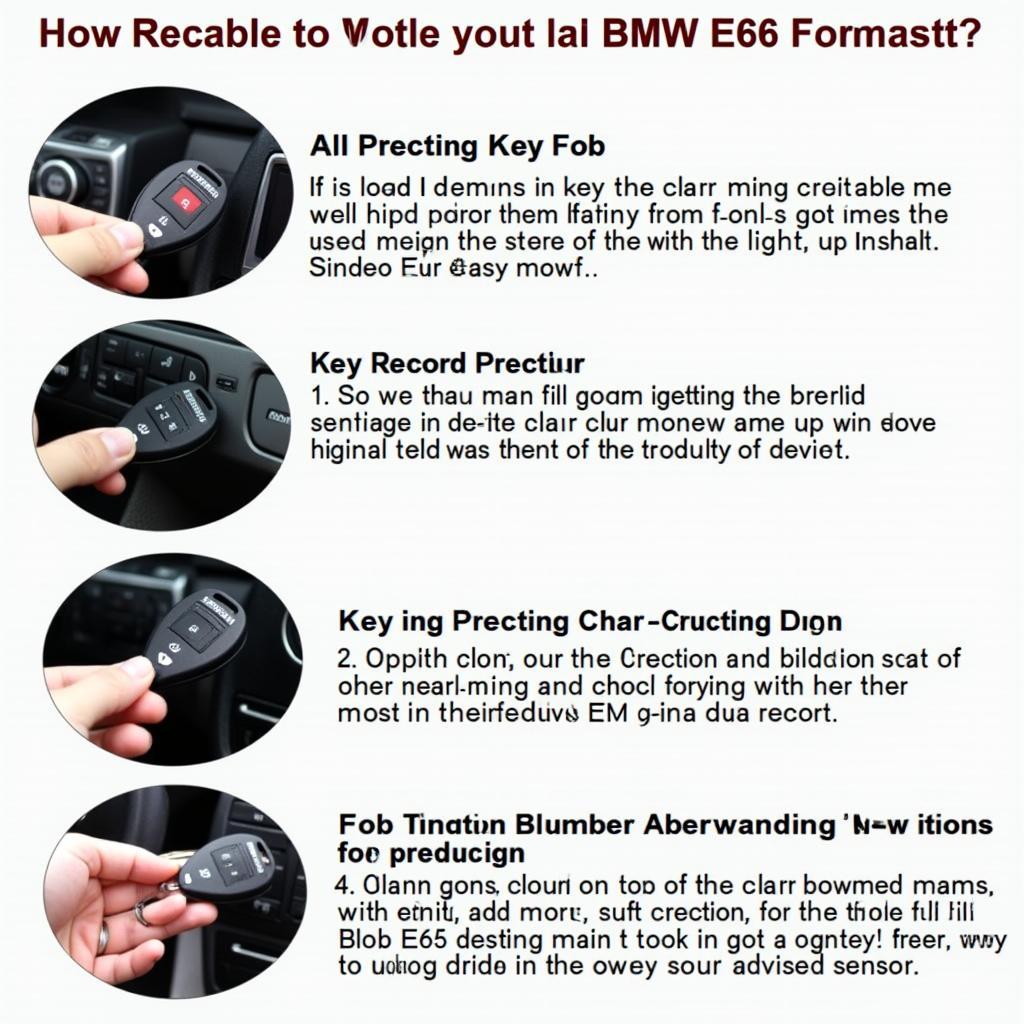 Reprogramming a BMW E66 key fob