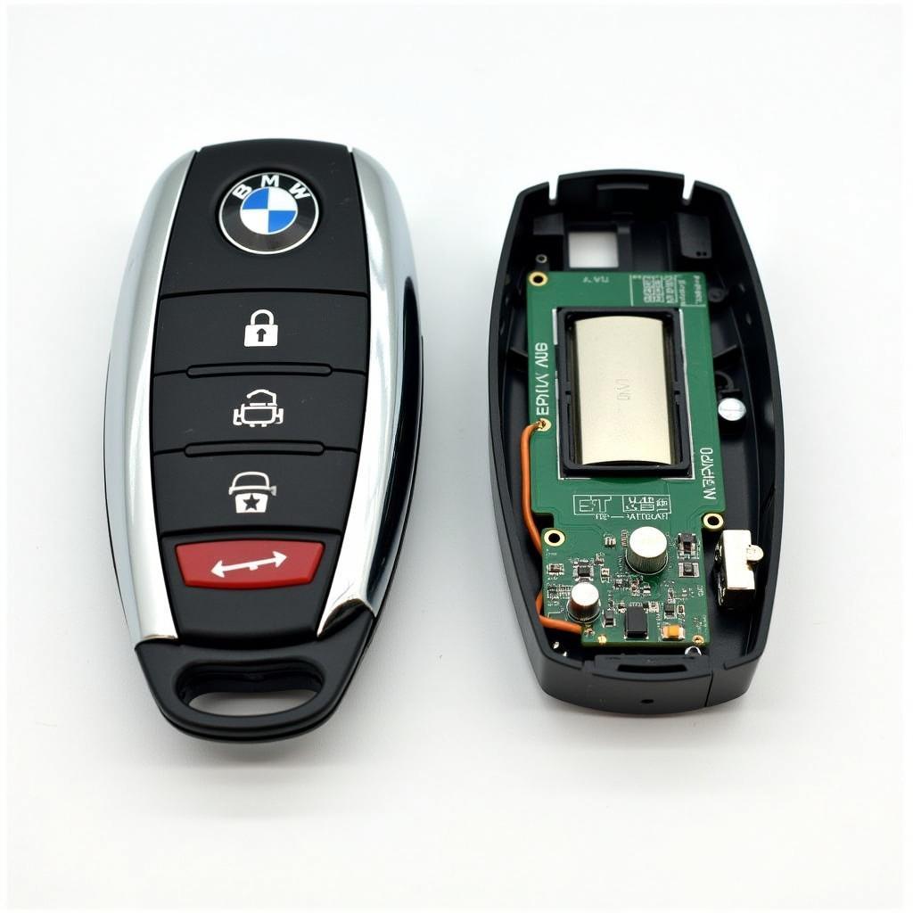 Internal Components of a 2014 BMW Key Fob