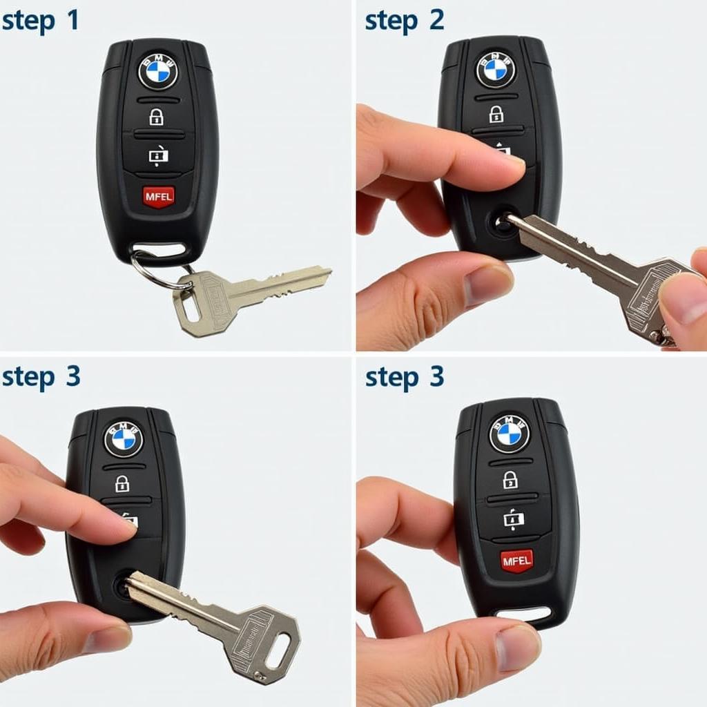 Releasing the Hidden Key from BMW Key Fob