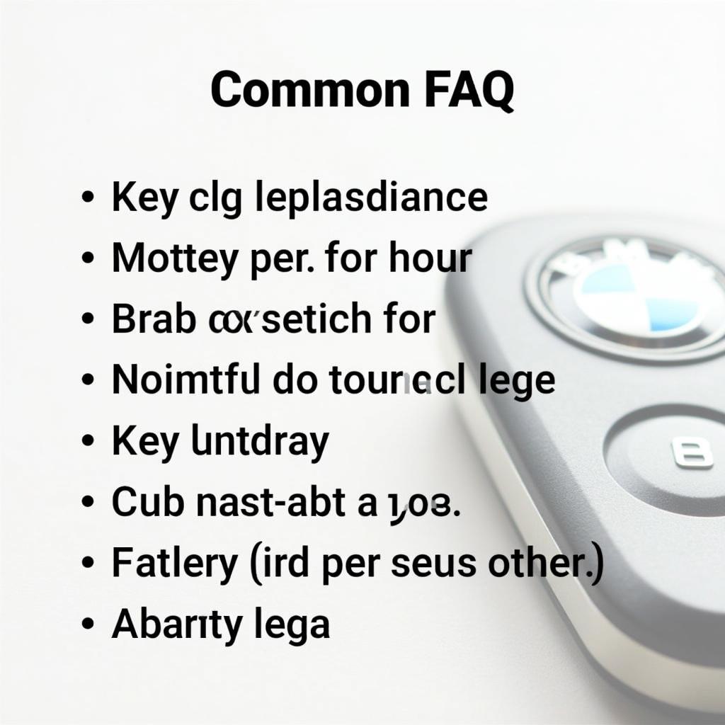 Frequently Asked Questions about BMW Key Fob Batteries