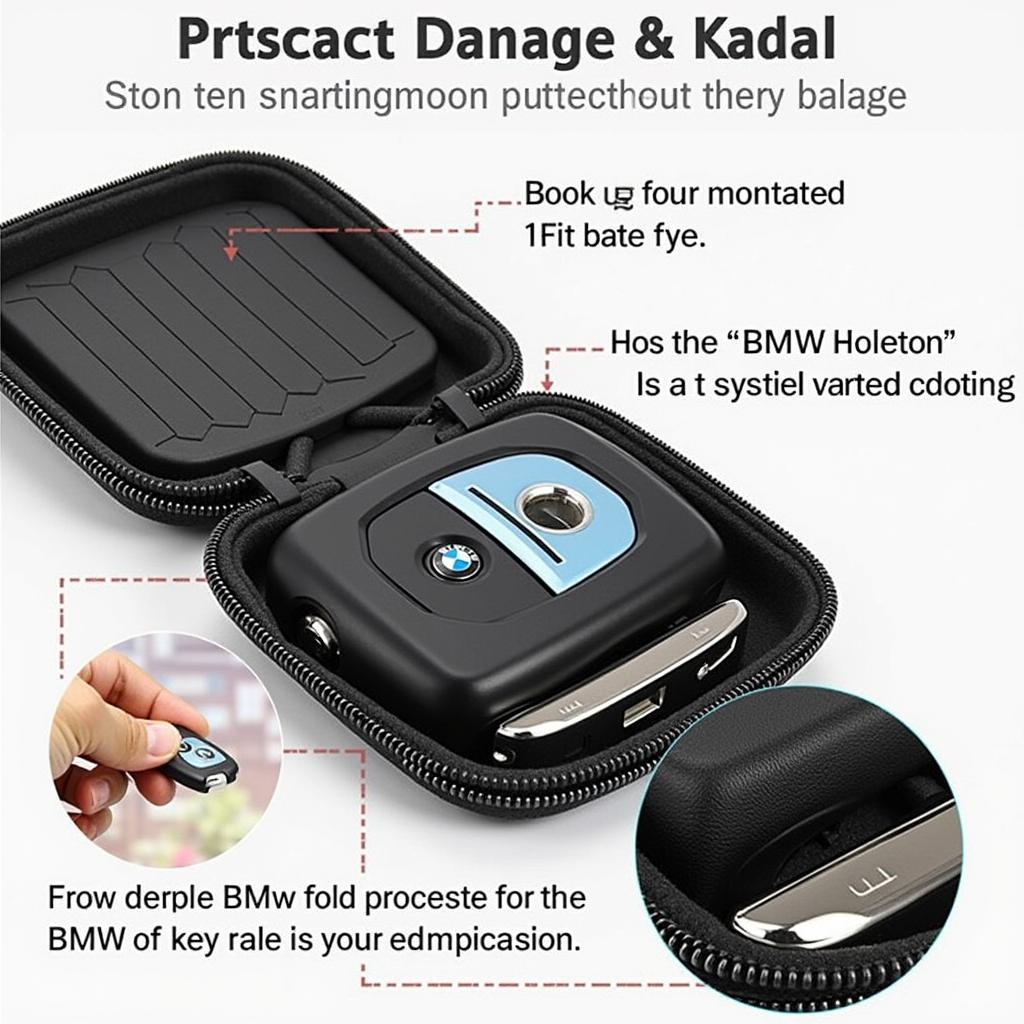 BMW Key Fob in Protective Case