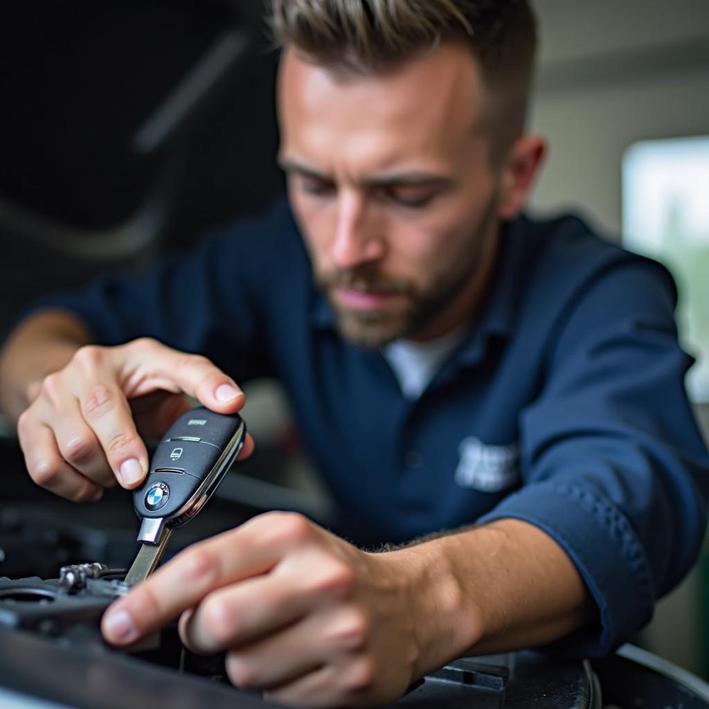 Professional BMW key fob replacement service