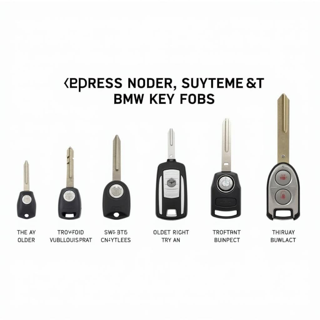 Different BMW Key Fob Types