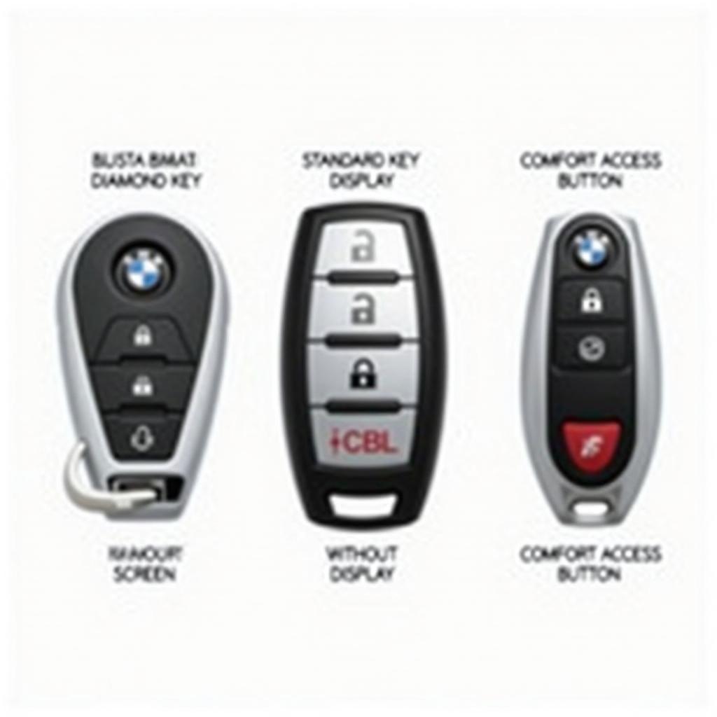 Different BMW Key Fob Types