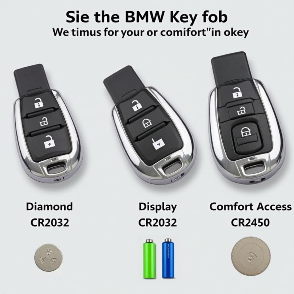 BMW Key Fob Types and Batteries