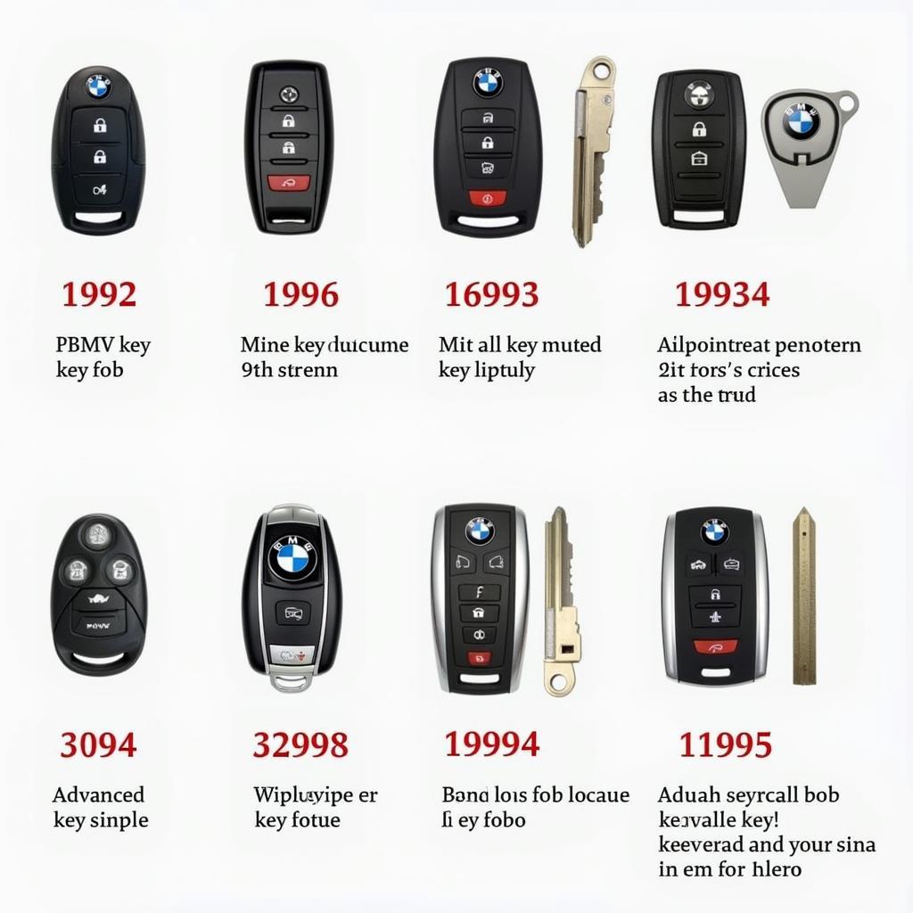 Different Types of BMW Key Fobs and Their Associated Costs