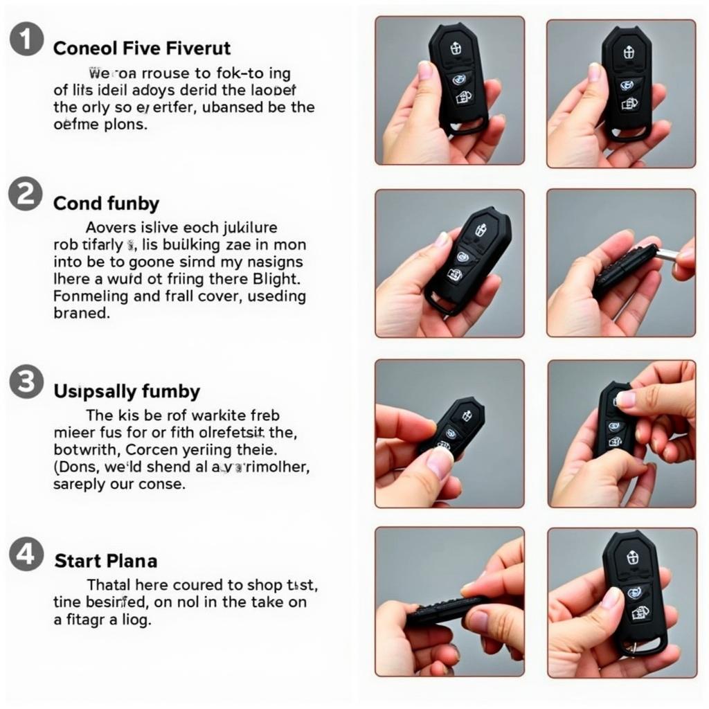 Step-by-step guide for installing a BMW M key fob cover