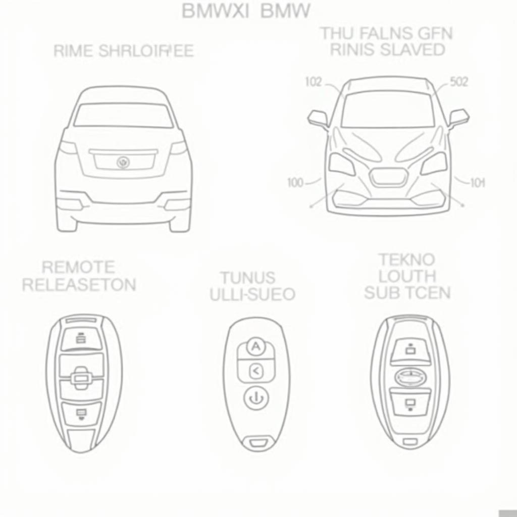 BMW X1 Key Fob Functions Explained Diagram