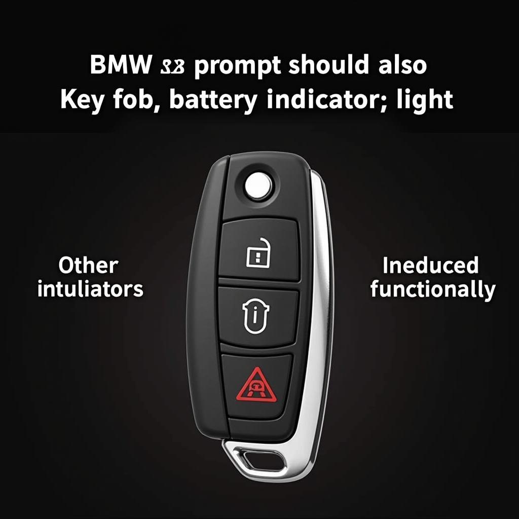 BMW X3 Key Fob Low Battery Indicators