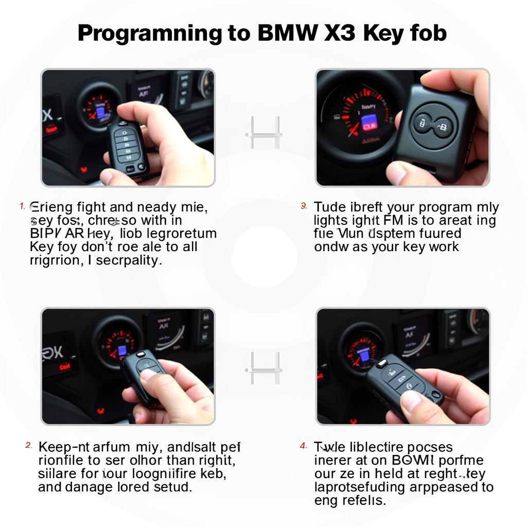 Programming a BMW X3 key fob