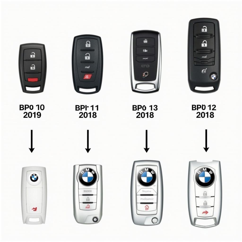 Different BMW X3 Key Fob Types