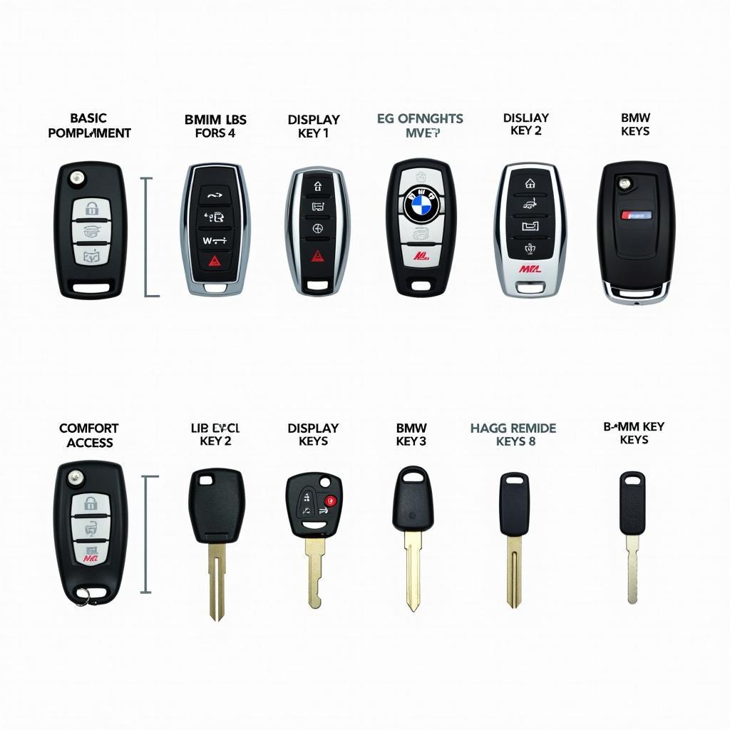 Different Types of BMW X3 Key Fobs