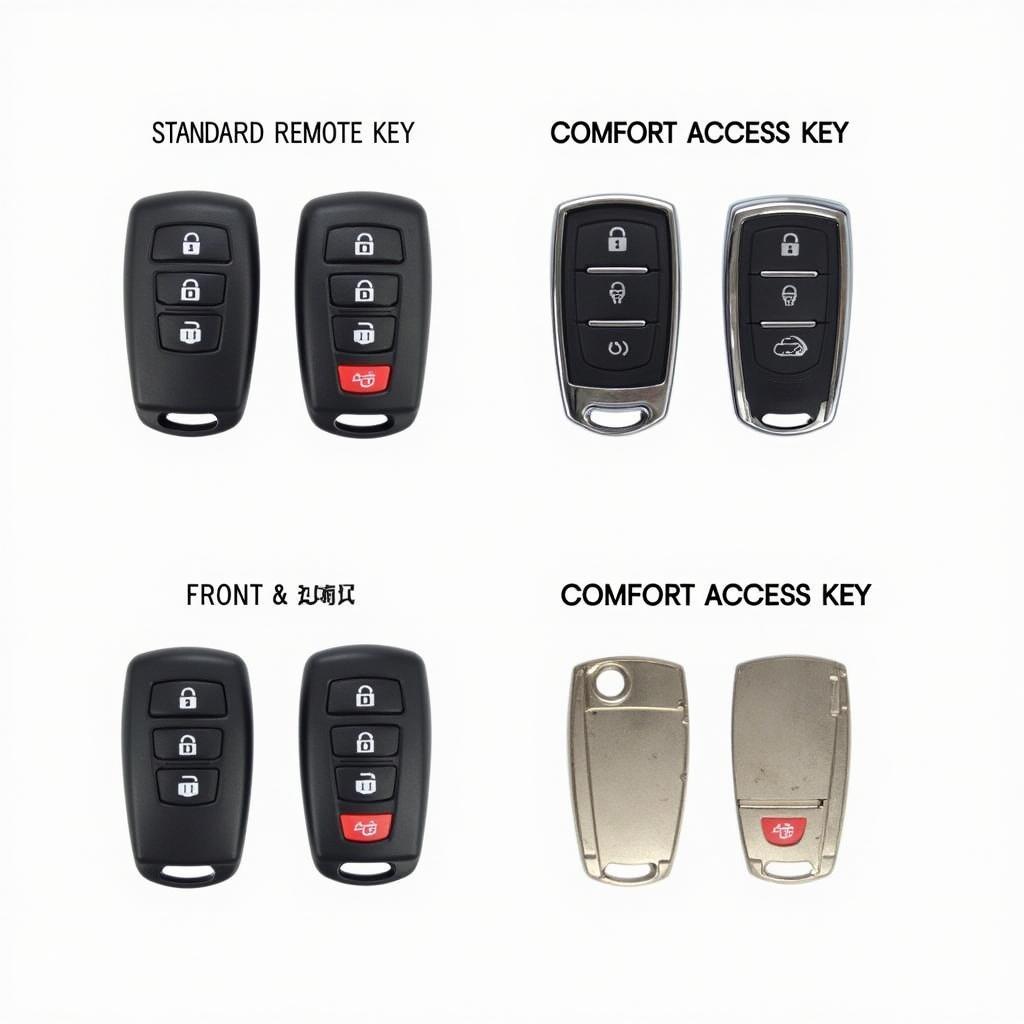 BMW X5 E70 Key Fob Types