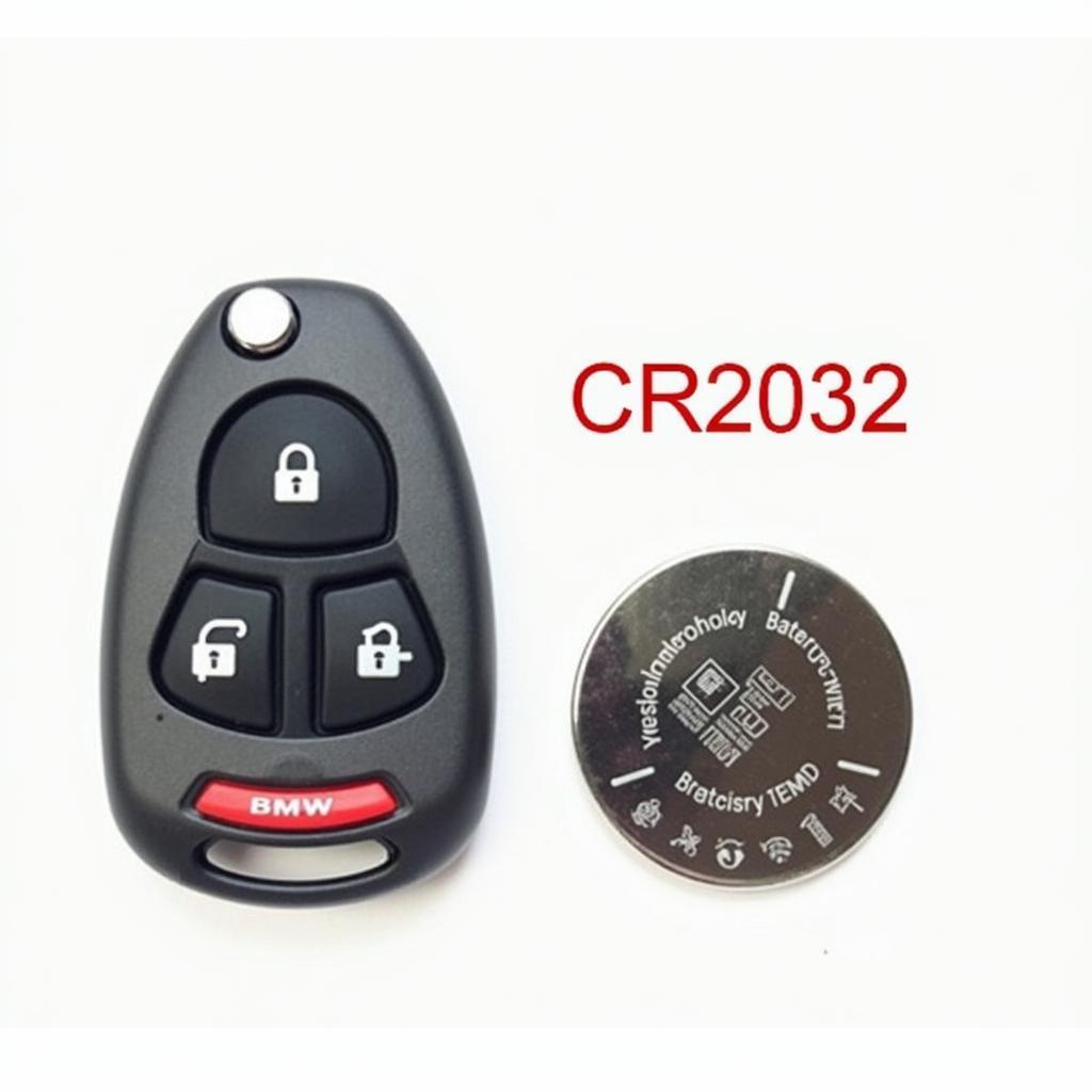 BMW-X5-Key-Fob-and-a-CR2032-Battery