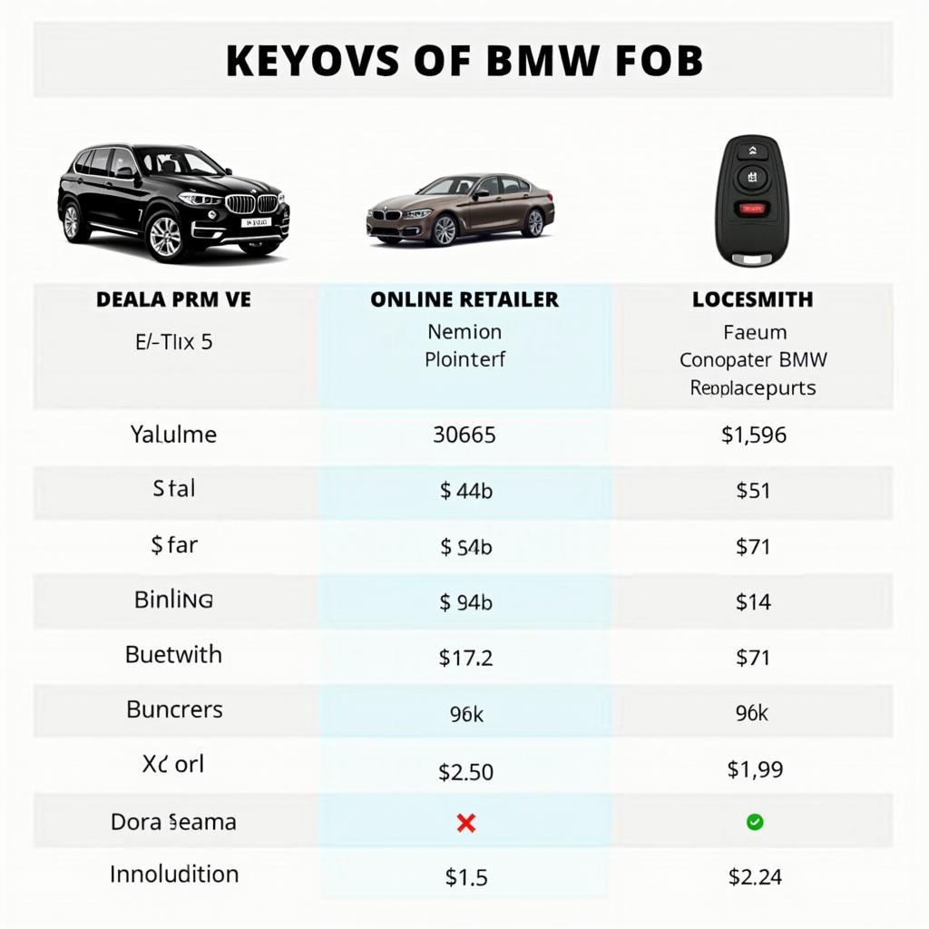 BMW X5 Key Fob Replacement Options