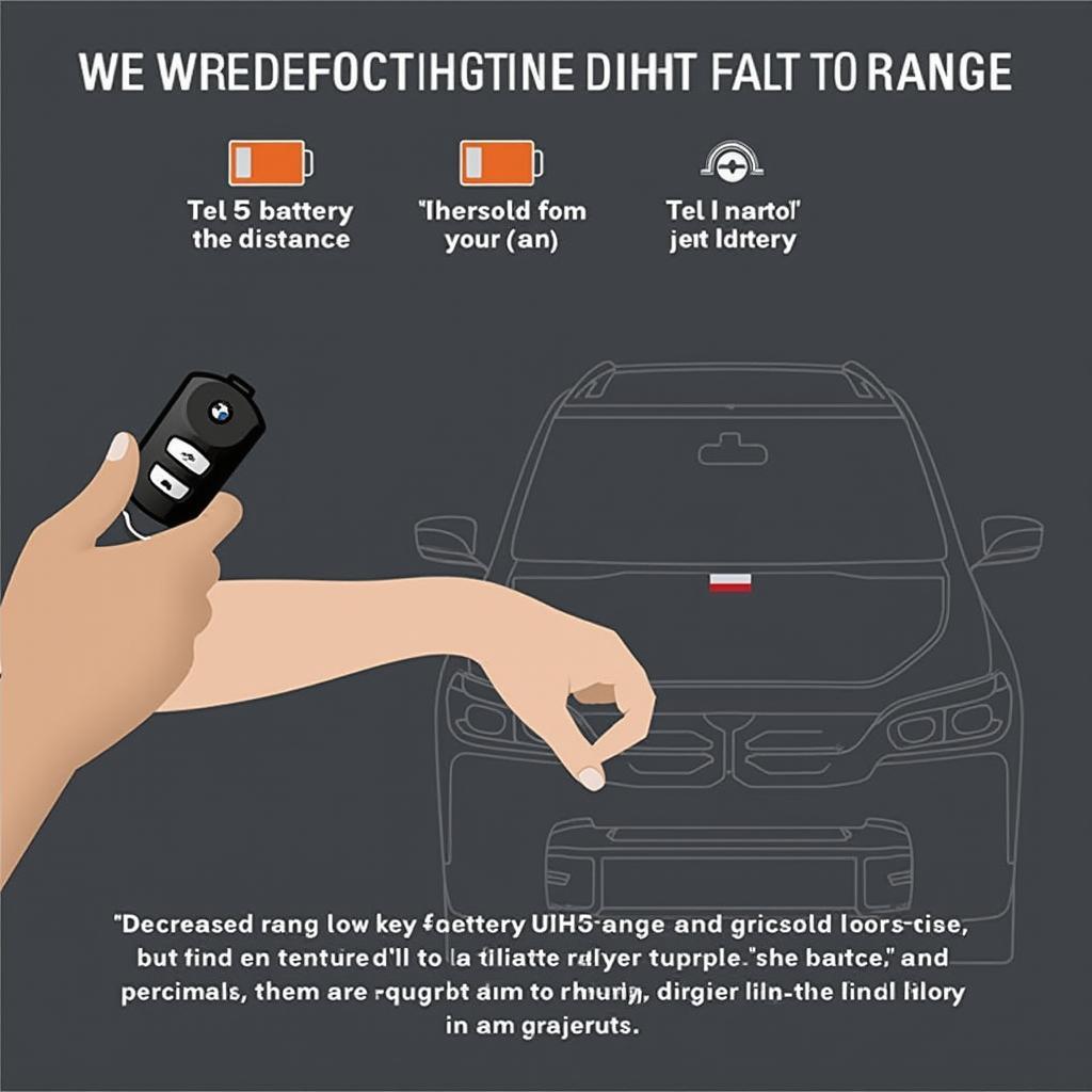 BMW X6 Key Fob Low Battery Signs