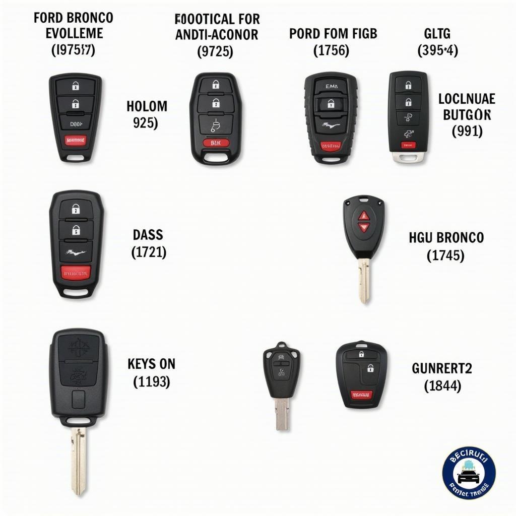 Different Types of Ford Bronco Key Fobs