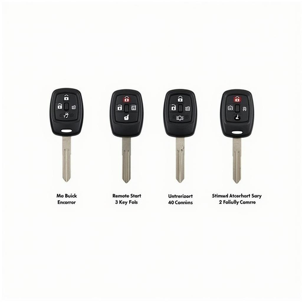 Buick Encore Key Fob Types